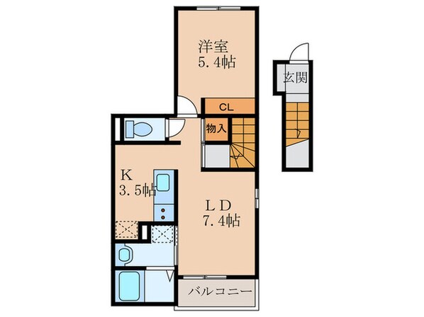 サウスウィンドⅡの物件間取画像